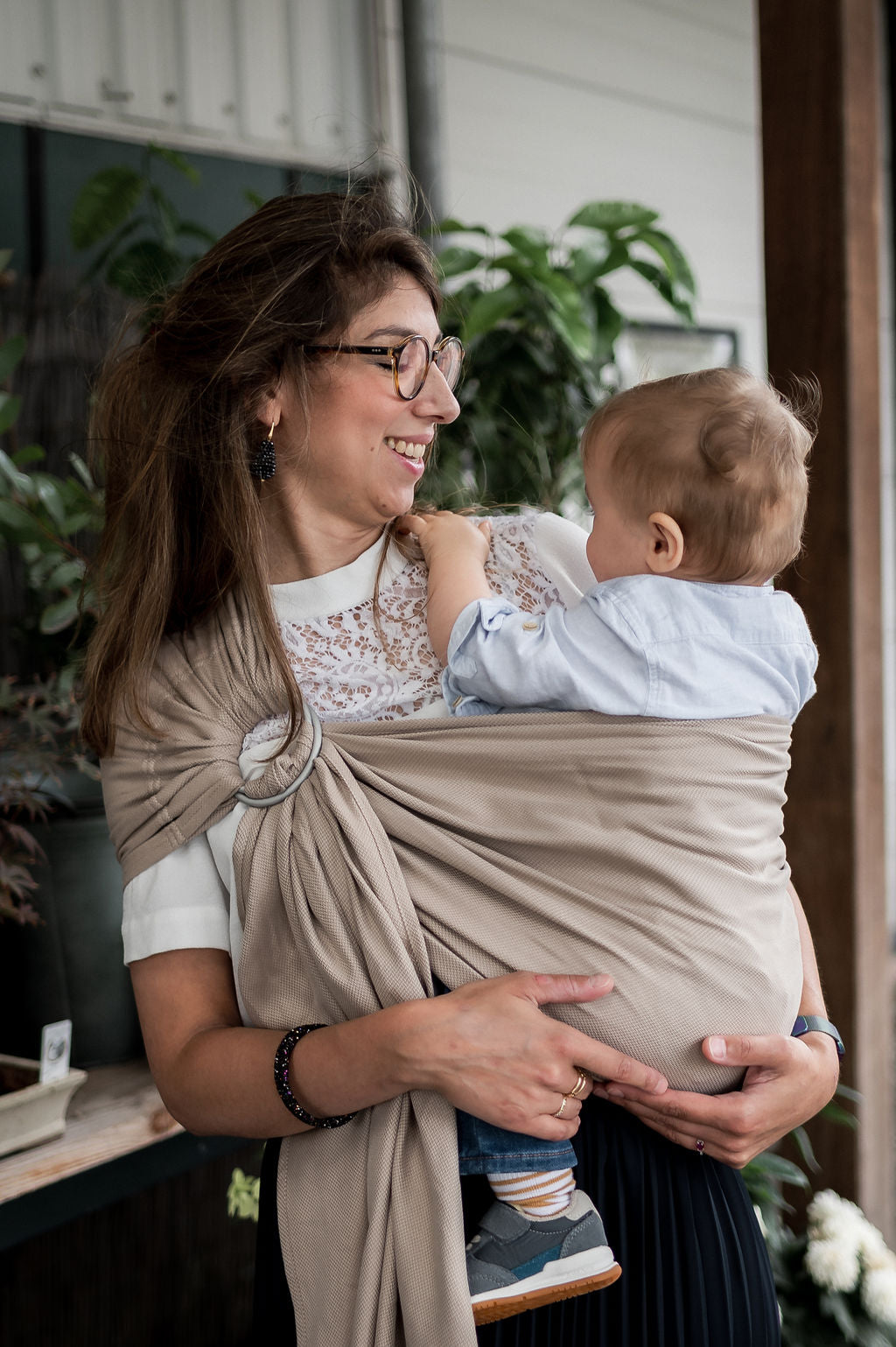Ringsling hipsling beige
