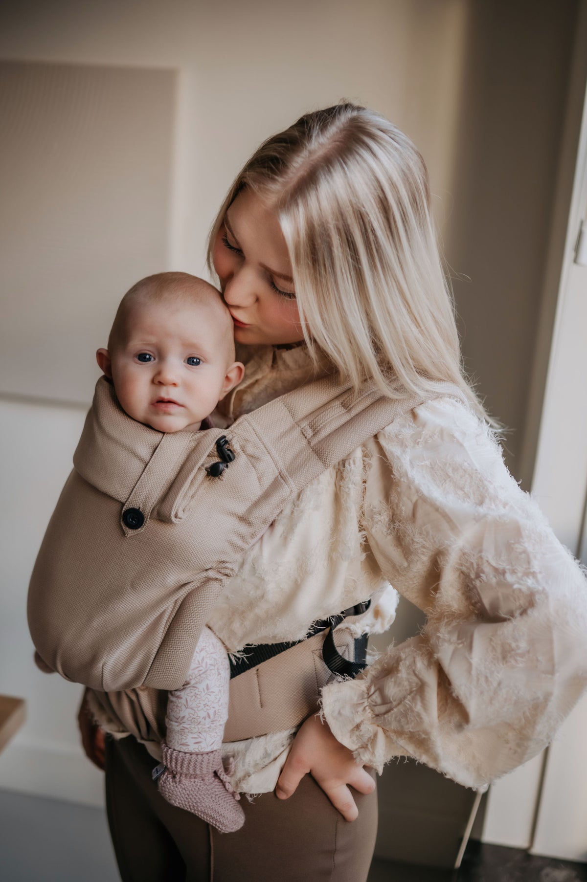 Draagzak baby beige