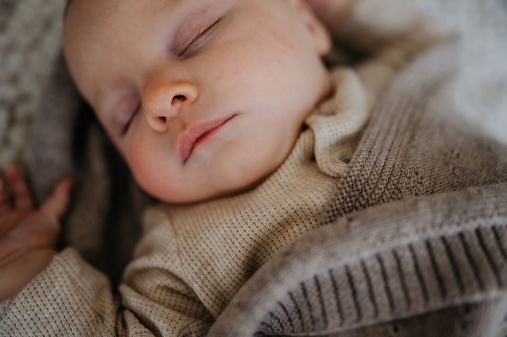 Baby wiegdeken merino beige