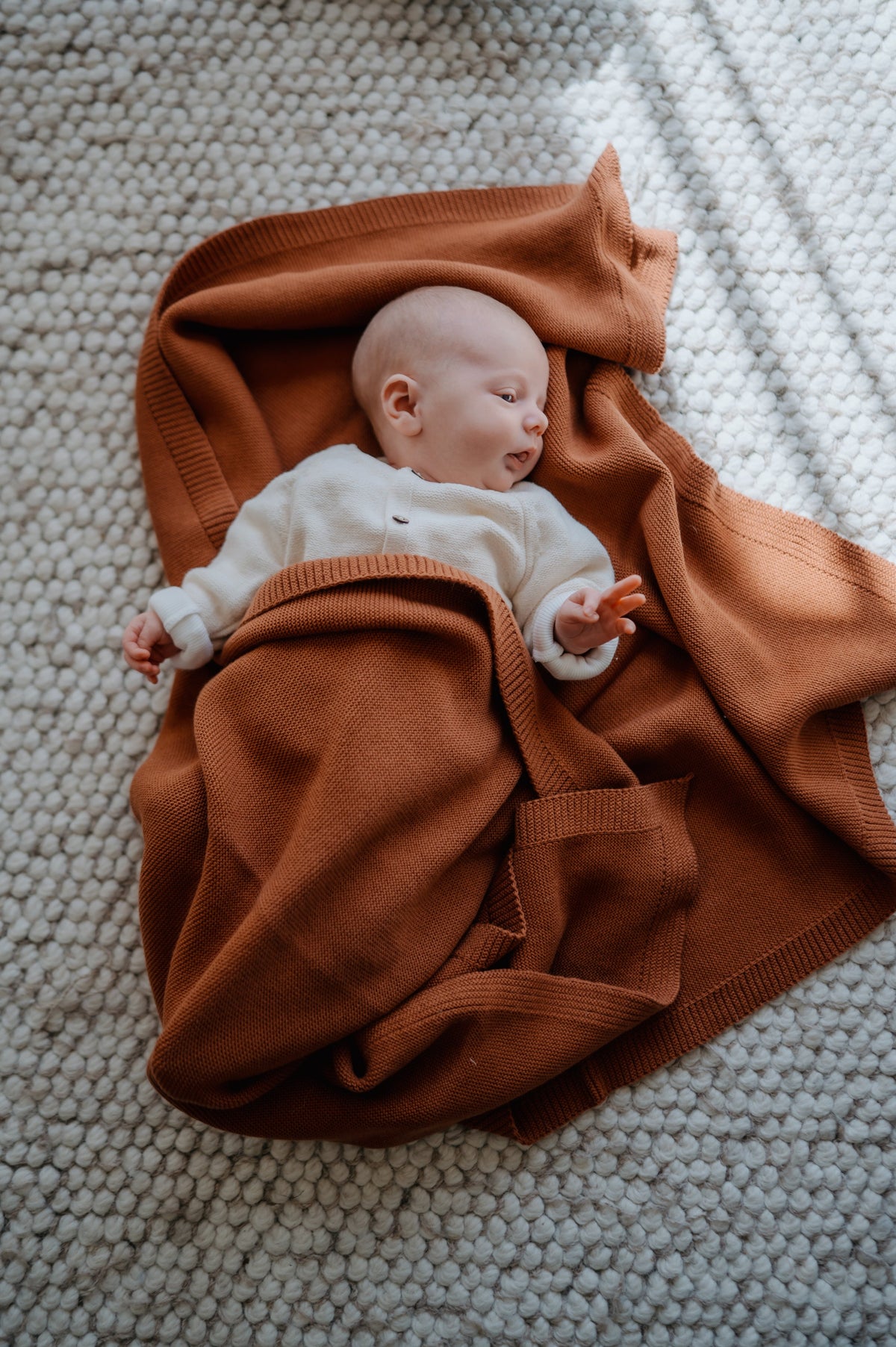 babydeken katoen terra