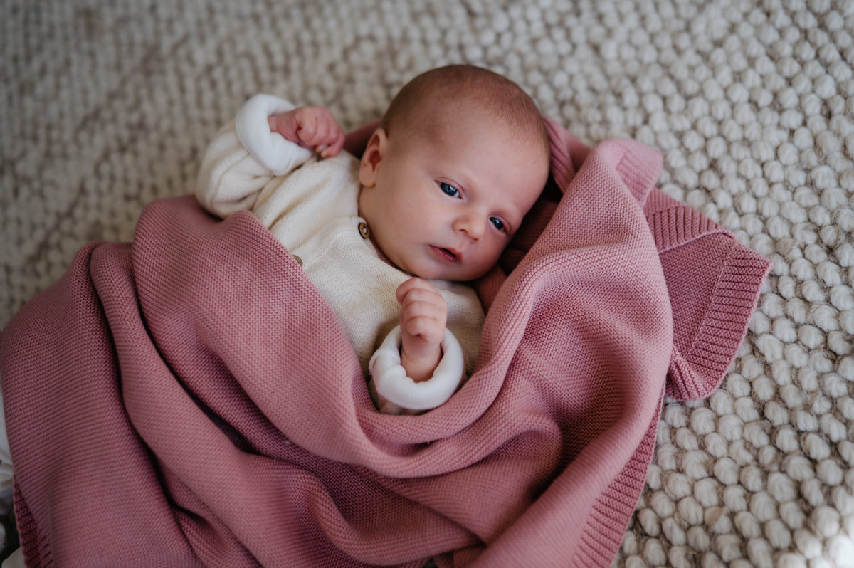 wiegdeken katoen baby roze