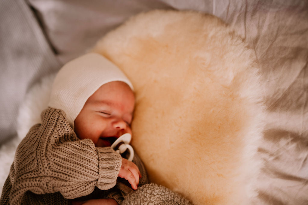 schapenvacht voor baby