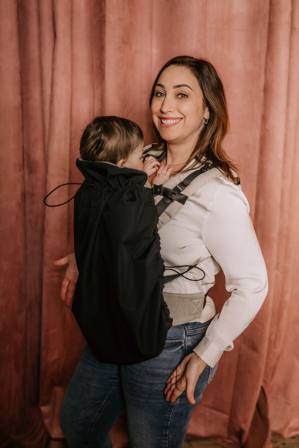 Rain and wind cover for baby wrap and carrier