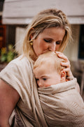 Geweven draagdoek palm beige
